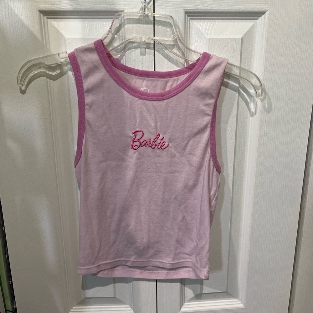 Barbie Pink Logo Tank Top | Size S